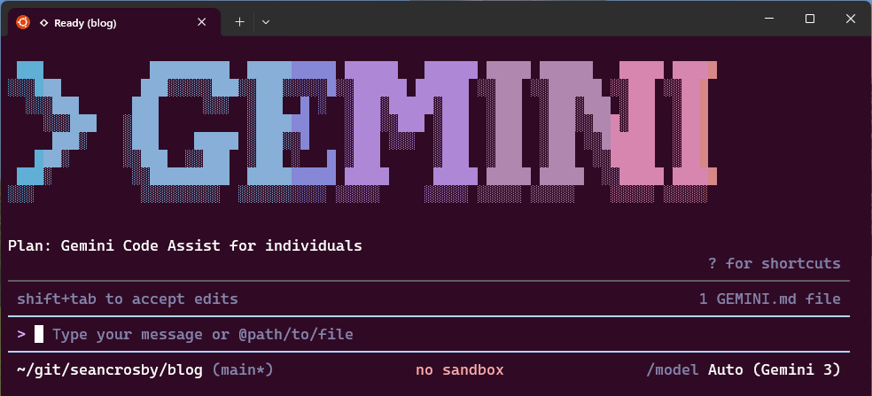 Gemini CLI in Terminal